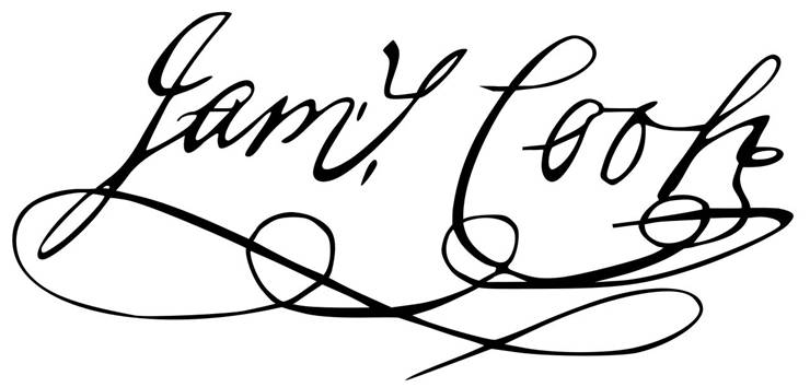 Picture Of Captain James Cook Signature