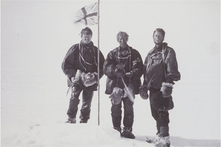 Picture Of Douglas Mawson Mc Kay And David At Magnetic Sth Pole