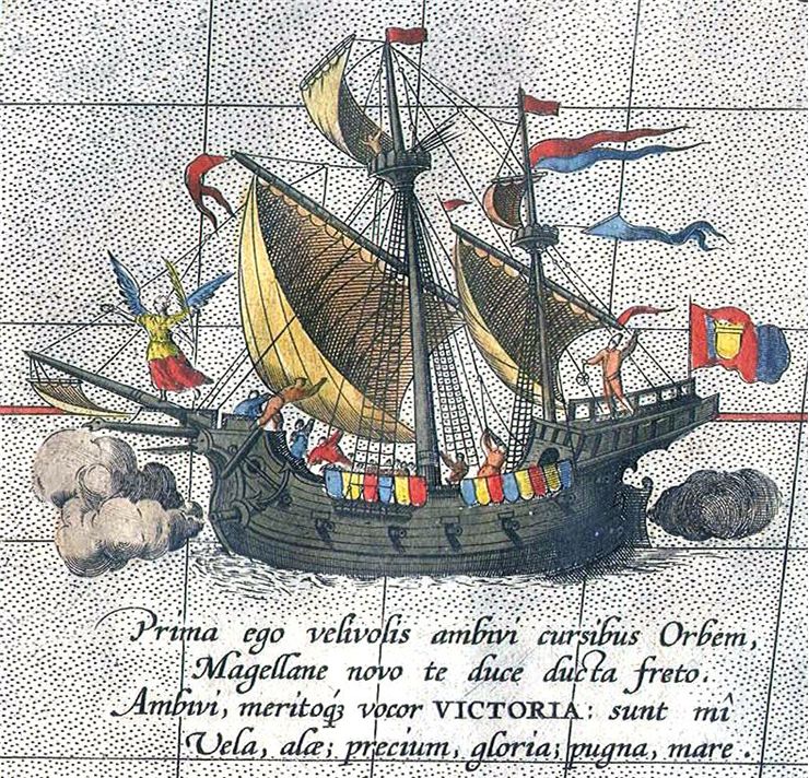 Picture Of Ferdinand Magellan The Solo Ship Victoria