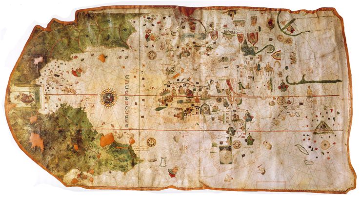Picture Of Juan De La Cosa The Earliest European World Map