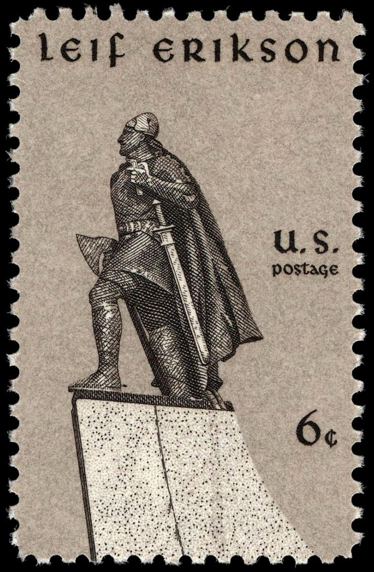 Picture Of Leif Erikson Commemorative Stamp