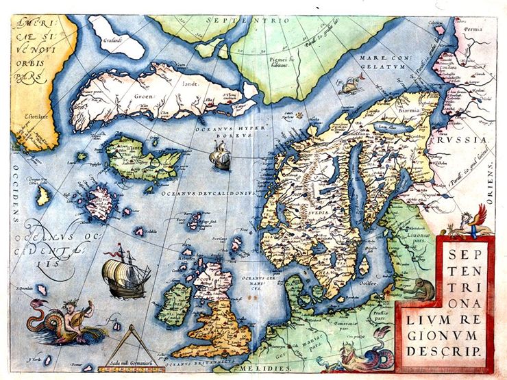 Picture Of Leif Erikson Map 1573