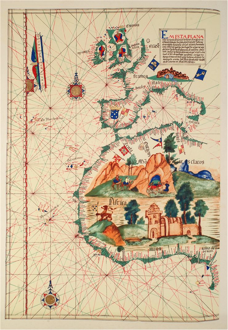 Picture Of Map Of Western Africa By Lazaro Luis 1563