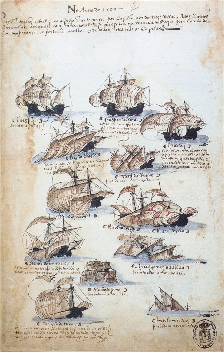 Picture Of Pedro Alvares Cabral Fleet
