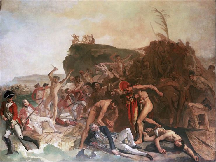 Picture Of The Death Of Captain James Cook