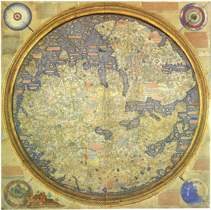 Picture Of The Fra Mauro Map 1459