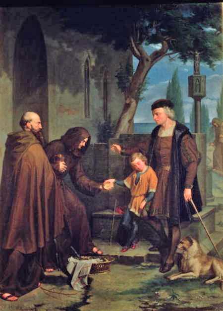 Picture Of Christopher Columbus With His Son Diego