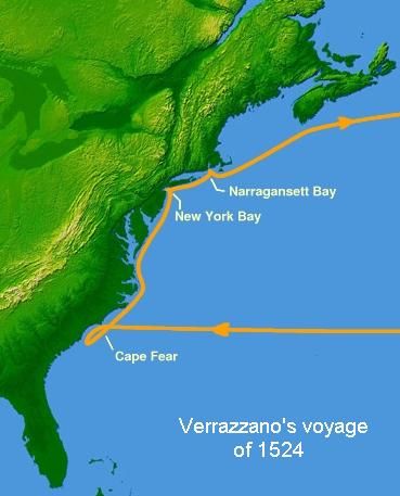 Picture Of Giovanni Da Verrazzano Voyage In 1524